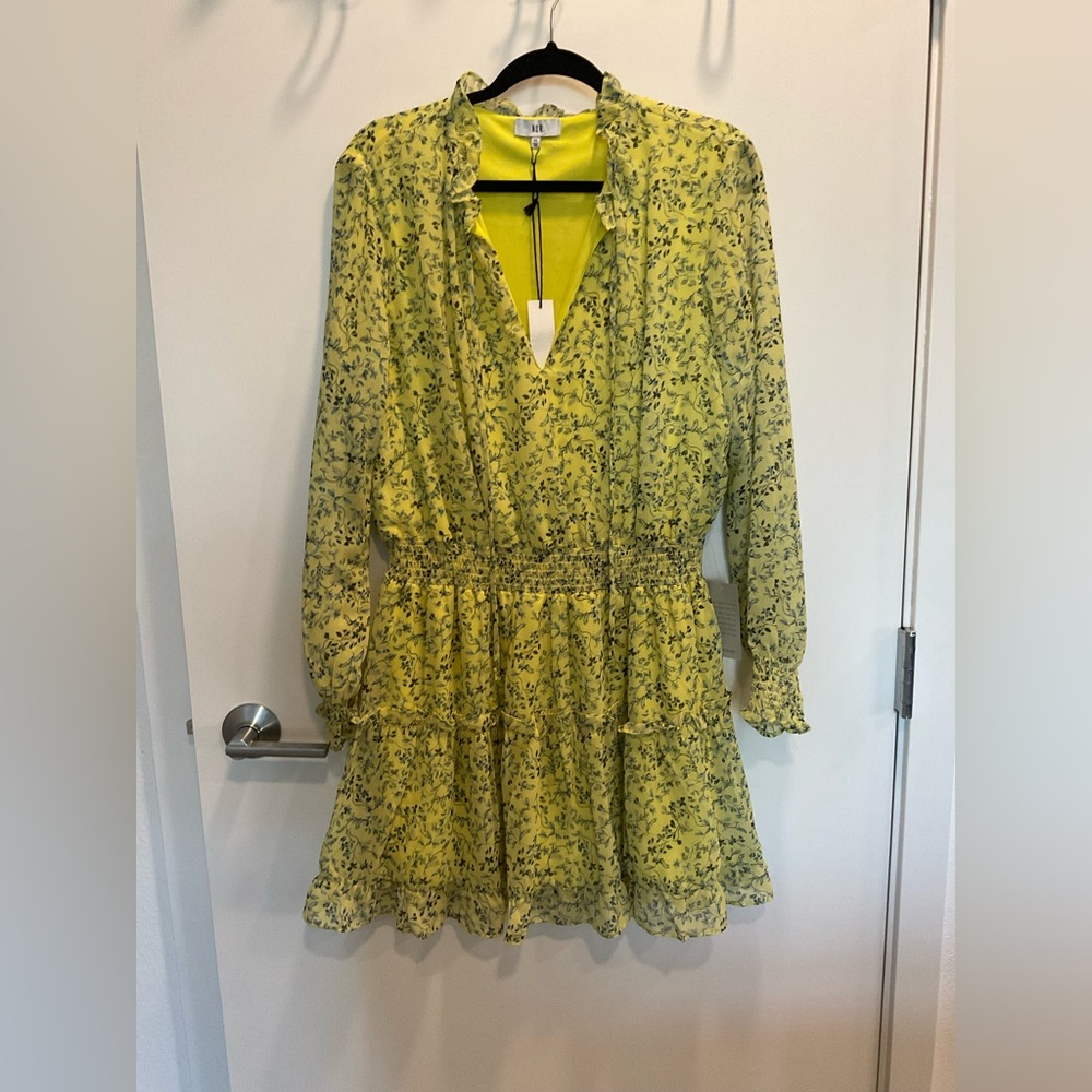 NWT spring dress long sleeve mini dress size XL